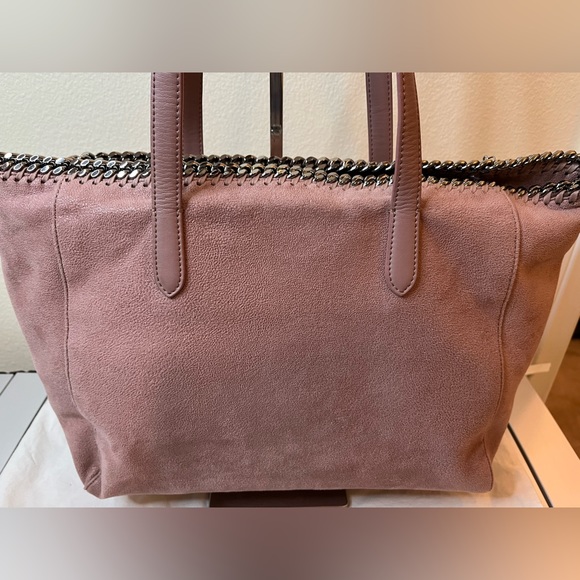 💯AUTHENTIC STELLA MCCARTNEY  SUEDE TOTE BAG, NICE HARDWARE  422362W9132SU17 - Picture 5 of 7